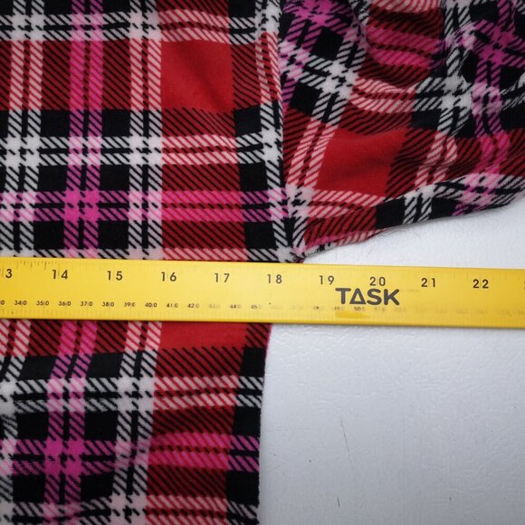 Betsey Johnson Ladies Size Small Black, White, Red, & Pink Plaid 2 Piece PJ Set - Picture 7 of 14